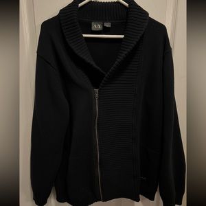 Armani Exchange men's half zip cardigan sweater! Excellent Condition ✨ size XXL